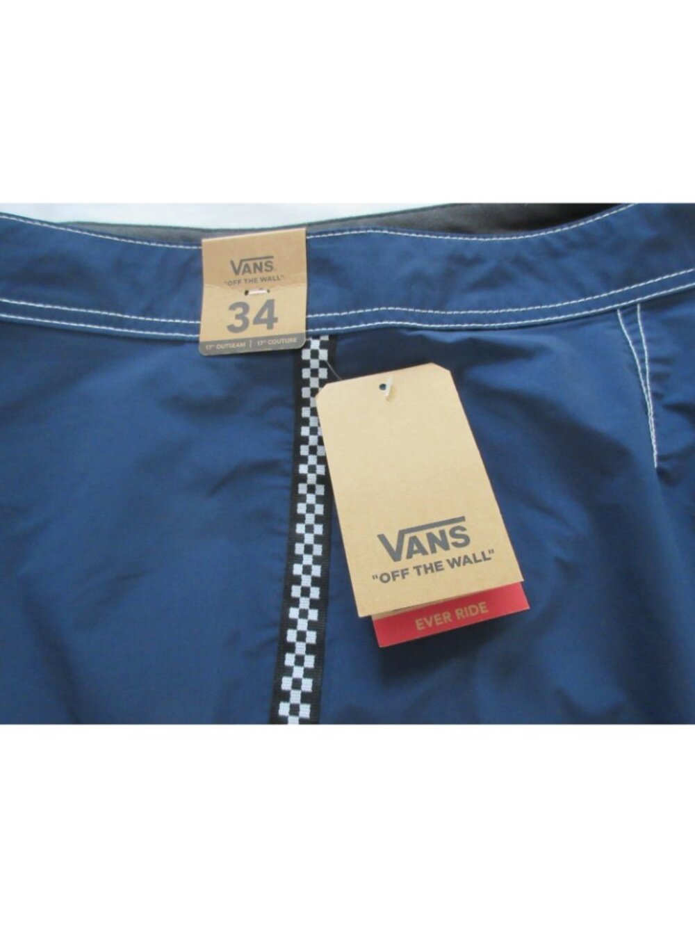 Vans Men's Ever-Ride Stretch Boardshorts Swim Trunks Navy Blue Black Size 34 NWT - Picture 7 of 9